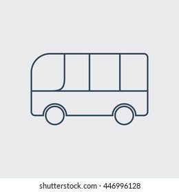 Bus Vector Line Icon. Eps.-10.