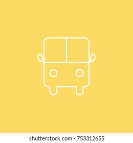 Bus vector line icon. eps-10