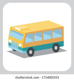 bus vector, transportation, yellow bus vehicle.