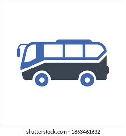 Bus, vehicle icon, vector graphics