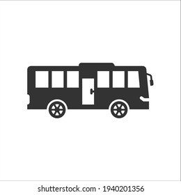 Bus vehicle icon, Vector graphics