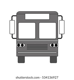 bus vehicle isolated icon