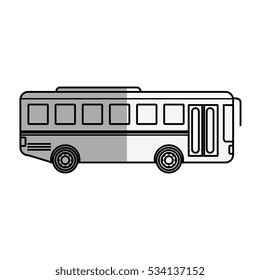 bus vehicle isolated icon