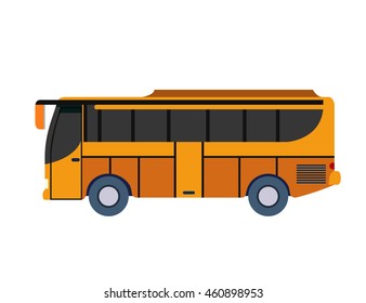 bus vehicle transport public icon vector graphic isolated