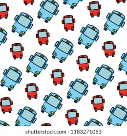 bus vehicles pattern background
