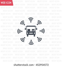 bus wi-fi vector icon