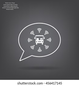 bus wi-fi vector icon