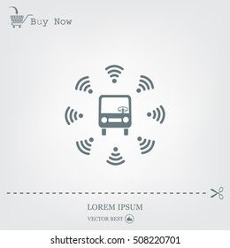 bus wi-fi vector icon