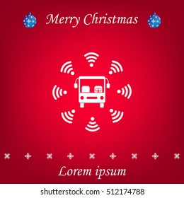 bus wi-fi vector icon
