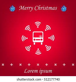 bus wi-fi vector icon