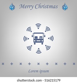 bus wi-fi vector icon