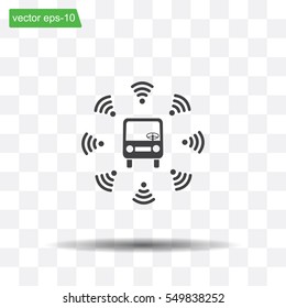 bus wi-fi vector icon