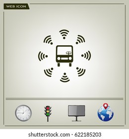bus wi-fi vector icon