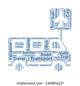bus word cloud. tag cloud about bus.