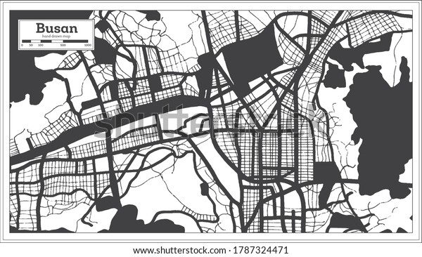 Map of busan south korea