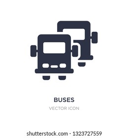 buses icon on white background. Simple element illustration from Transport concept. buses sign icon symbol design.