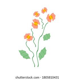 a Bush of bright yellow flowers.drawn with a brush.vector illustration.print, illustration for printed products, web.
