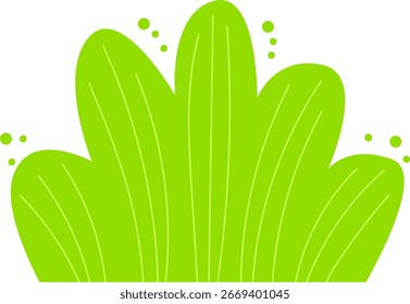 Bush Cartoon Vector Flat Illustration