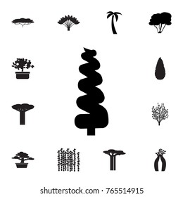 bush deck icon. Set of silhouette of tree icons. Web Icons Premium quality graphic design. Signs, outline symbols collection, simple icons for websites, web design, mobile app on white background
