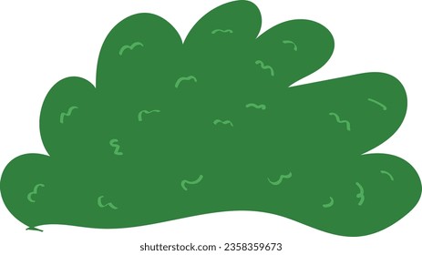bush grown leaf illustration shrubs hand drawing shrubbery with white background