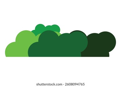 bush icon, abstract bush icon on white background.