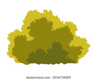 Bush icon. Eco concept of nature plant. Garden botanical element. Vector flat green park element isolated on white background