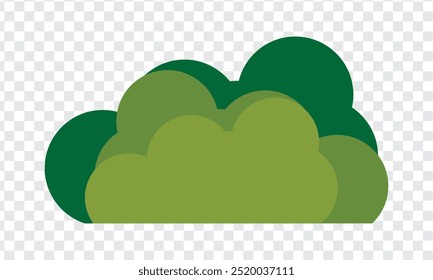 Ícone de arbusto, estilo plano O vetor de ícone de arbusto em um plano de fundo PNG.