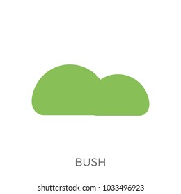 Bush Icon Vector. Isolated on White Background. Trendy Flat Style.