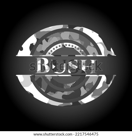 Bush on grey camouflage texture 