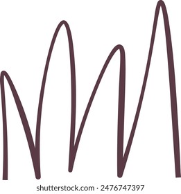 Bush Plant Doodle Ilustración vectorial