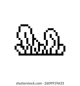 bush plant nature pixel art