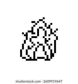 bush plant nature pixel art