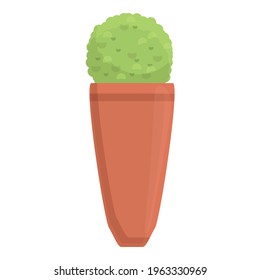 Bush pot icon. Cartoon of Bush pot vector icon for web design isolated on white background