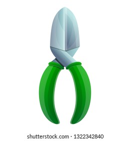 Bush scissors icon. Cartoon of bush scissors vector icon for web design isolated on white background