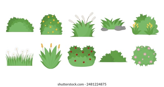 Bush Vector Element Collection Set