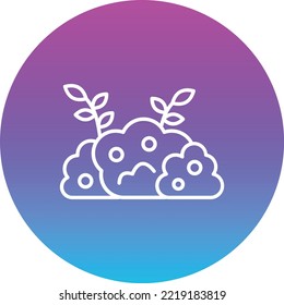 Bush vector icon. Can be used for printing, mobile and web applications.