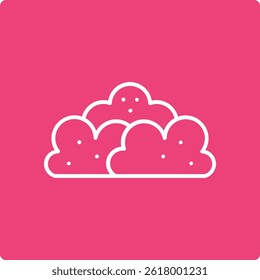 Bush vector icon. Can be used for printing, mobile and web applications.