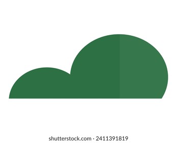 Bush vector illustration. Bushes and vegetation harmonize, forming tapestry botanical wonders The foliate charm leafy bushes imparts character to wild landscape Herbal thickets exemplify richness