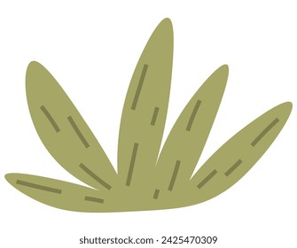 Bush vector illustration. The wild plant thicket symbolizes untamed beauty untouched nature Planting blooming shrubs adds burst color to organic canvas environment The bush metaphor resonates