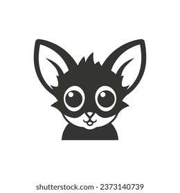 Bushbaby Icon on White Background - Simple Vector Illustration