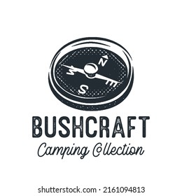 Bushcraft tee graphic with compass