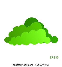 bushes isolated icon, vector illustration,flat design