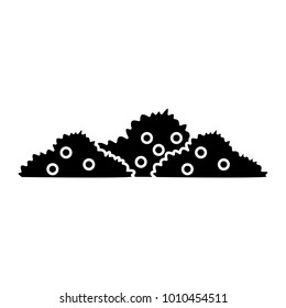 Bushes nature symbol