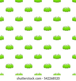 Bushes pattern. Cartoon illustration of bushes vector pattern for web