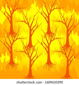 bushfire design template. bushfire vector illustration.