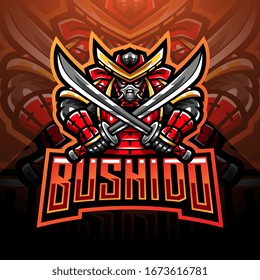 Bushido esport mascot logo design