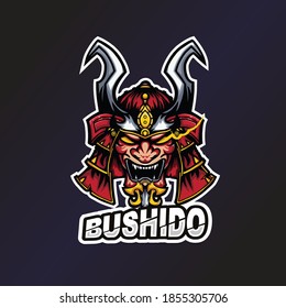 Bushido Esports Logo. Samurai logo. Esport Team Logo. Streamer Gaming Logo. Gaming Creator House Illustrator. Samurai Helmet Illustrator. Cool And Amazing Emblem.