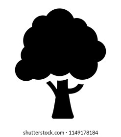 
A bushy and wide tree with bark representing apple tree 
