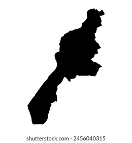 Mapa del condado de Busia, división administrativa de Kenia. Ilustración vectorial.