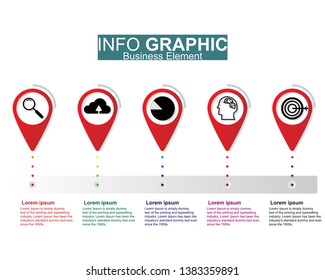 Businees infographic vector design, templates, element, timelines. Work layout or process to marketing present.